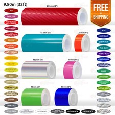 PinStripe Decal Vinyl Stickers Solid Tape 25mm 38mm 50mm 76mm 102mm 152mm 203mm