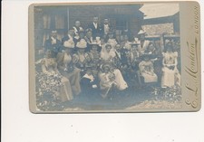  Wedding cabinet card Real photograph by Monkton of London Victorian/Edwardian 