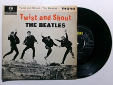 THE BEATLES TWIST & SHOUT EP PARLOPHONE GEP 8882 LENNON MCCARTNEY YELLOW BLACK