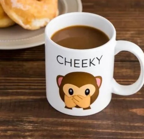 Cheeky monkey ceramic coffee - cheeky,