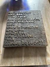 Hand Caved Wooden Plaque