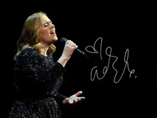 Adele Signed Autograph 6X4
