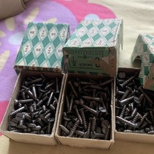 Nettlefolds steel Slotted screws 1/2 3  screws. SIX BOXES