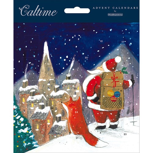 Santa claus and fox - and,