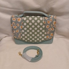 Ruby Shoo Ladies Handbag Green Pattern  Floral Polka Dot