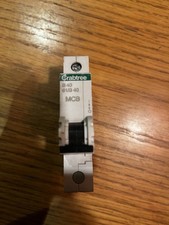 Crabtree 61/B40 B Type 40 Amp Mcb Circuit Breaker Plug In Type Bs 60898
