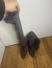 Lipsy London Grey Faux Suede