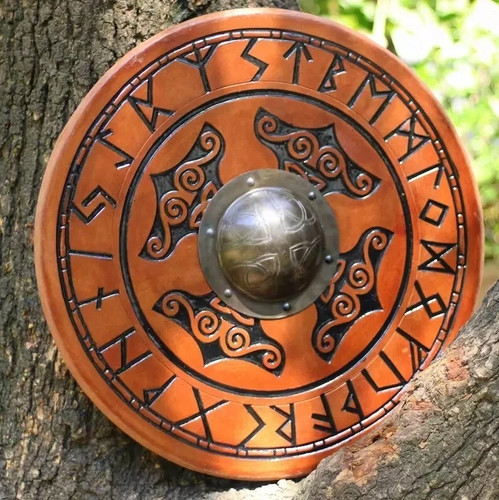 Viking shield thor hammer - thor,