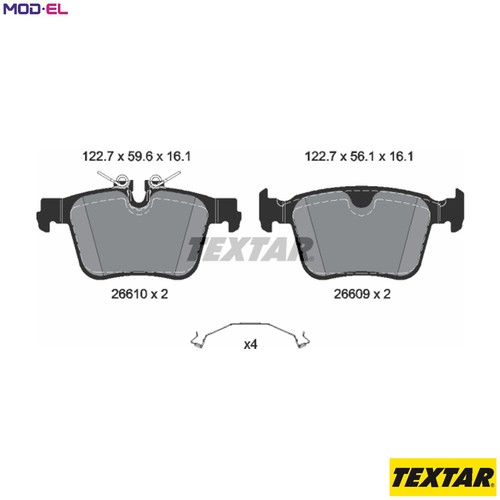 Brake pad set - pad, disc