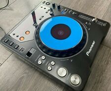2 x Gloss Blue Pioneer CDJ Jog Wheel Skins / Covers CDJ 2000 1000 900 850 800 