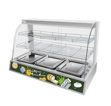 New Electric Counter top Catering Hot Food Display Showcase Warm Cabinet