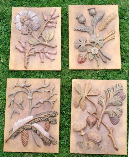 Seasons wall plaques hand - seasons,
