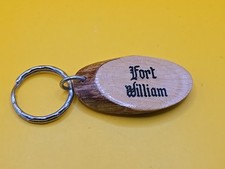 Keyring Key Ring - Vintage Wooden Fort William