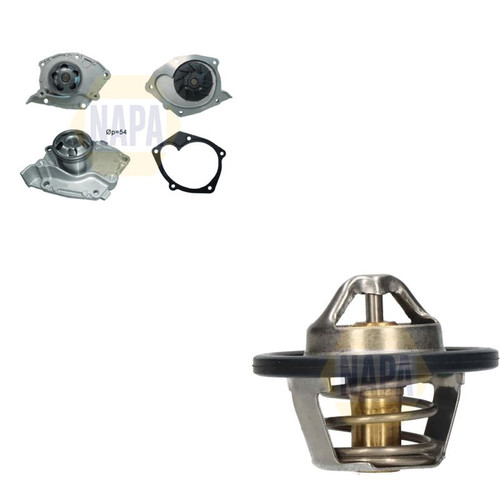 Napa water pump - &, thermostat