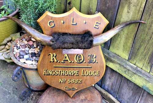 Vintage masonic plaque - plaque, r.a.o.b