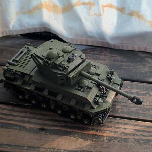 Green sherman tank - m4,