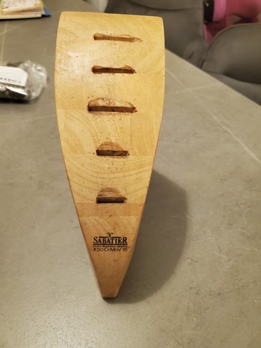Wooden knife holder block - holder,