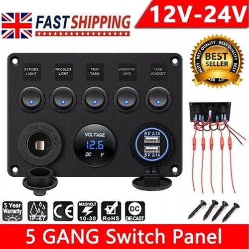 Gang 12v 24v inline - 5, fuse