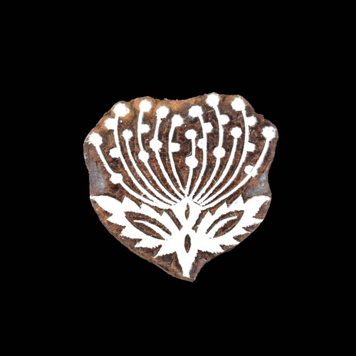 Indian wood printing block - indian,