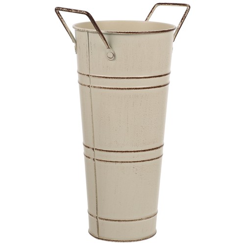 Vintage flower pot metal - vintage,