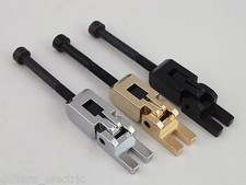 1 SADDLE & LOCKING SCREW for Floyd Rose Bridge CHROME, BLACK OR GOLD, 3 heights
