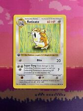 Pokemon Card Raticate Shadowless Base Set 1st Edition Uncommon 40/102 Near Mint
