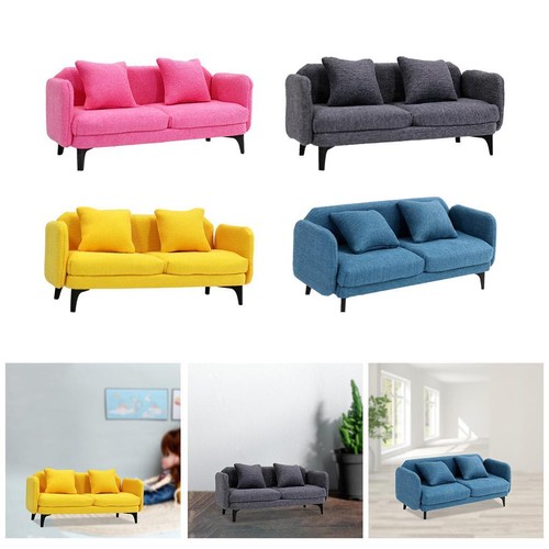 Doll house double sofa - 1:12,