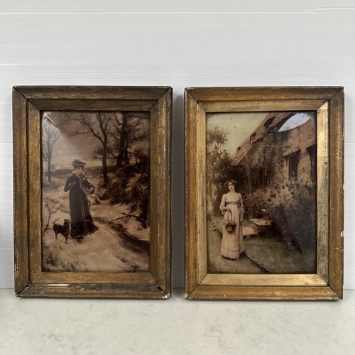 Crystoleum reverse painting - reverse,