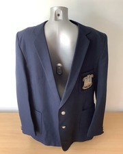 Vintage Yorkers Blazer With Devonshire & Dorset Regiment Felt Patch Badge