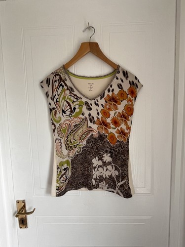 Marc cain silk fronted top - cain,