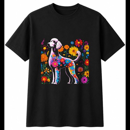 Psychedelic standard poodle - psychedelic,