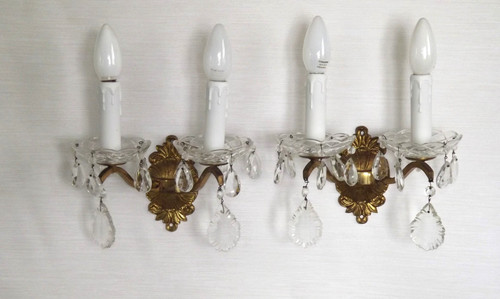 Pair french vintage - french, brass