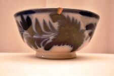 Antique Spongeware Flow Blue