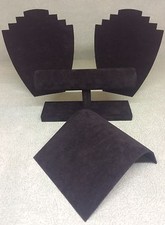  Jewellery Starter Set in Black suedette displays bracelets necklace