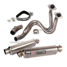 310 370 440mm Exhaust Muffler Header Link Pipe For Kawasaki Ninja 650 ER-6N ER6F