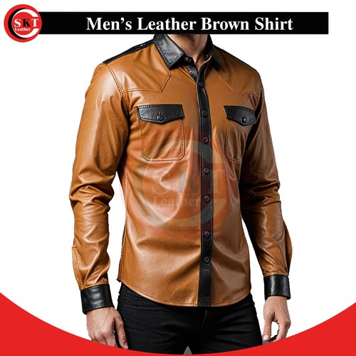 Mens genuine lambskin real tan - lambskin,