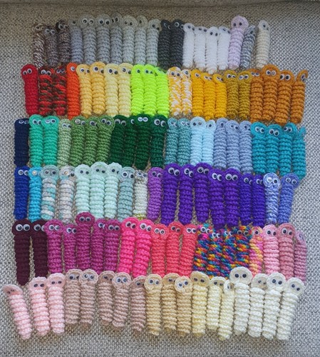 Crochet worry worms with - worry,