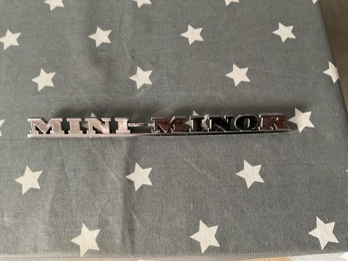 Mini minor chrome badge - minor,