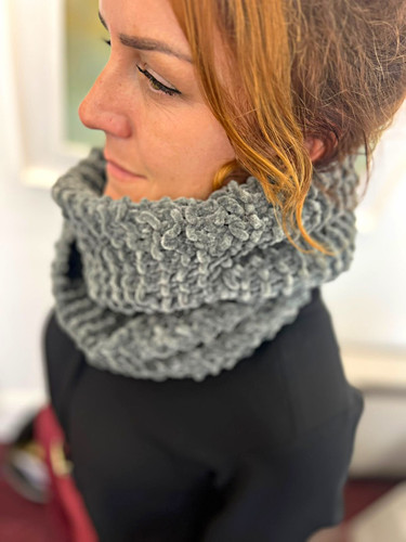 Women grey chunky knit - women’s,