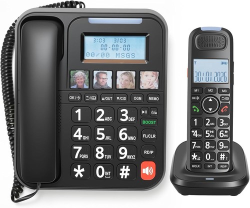 Corded cordless phone system - corded,