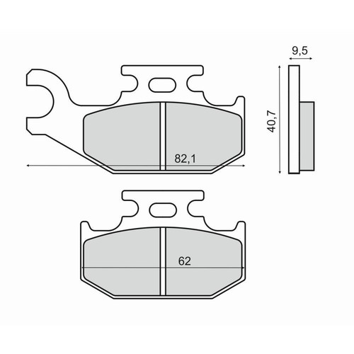 Front brake pads for suzuki - brake,