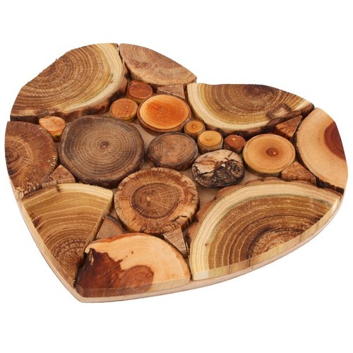 Wooden trivet for hot - , dishes
