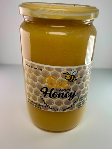 British raw crystallised honey - crystallised,
