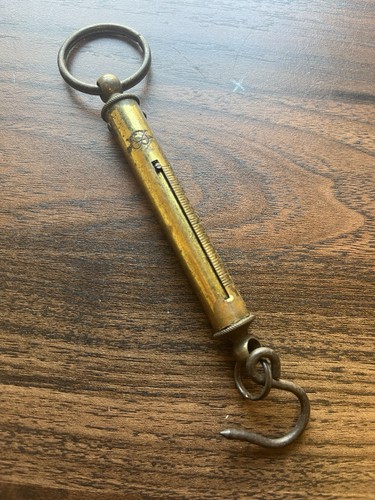 Salter vintage brass spring - brass,