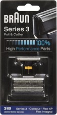 Braun Replacement Foil & Cutter - 31B Series 3 Flex XP 5000/6000 Series - Black