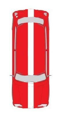 White single viper stripe - (b1),
