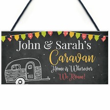 Personalised Caravan Door Sign