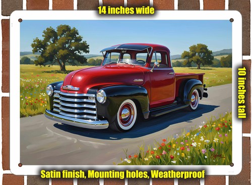 Metal sign 1951 chevrolet - metal,