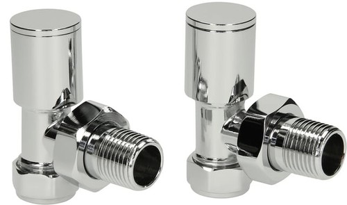 15mm angled radiator - x2, (pair)