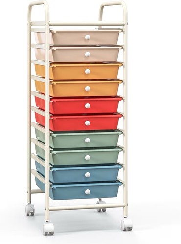 Rainbow drawer storage cart - 10,